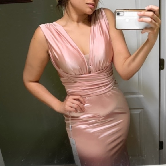 Portia and Scarlett satin mermaid gown - Picture 8 of 8